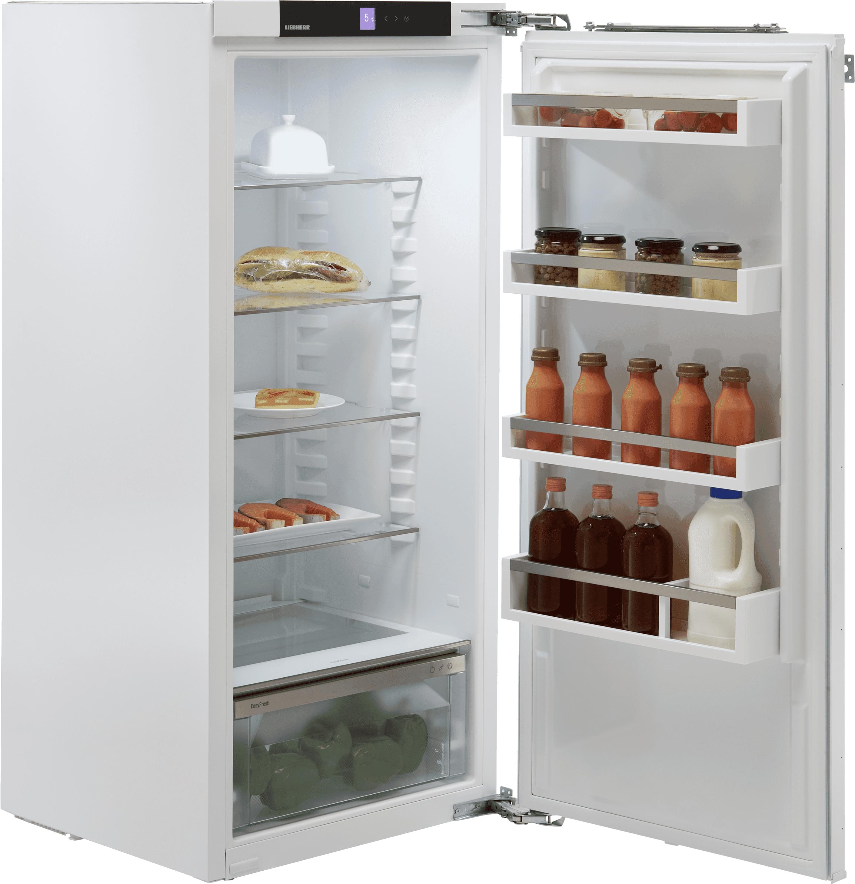 Liebherr IRe4100 Integrated Upright 122cm High Fridge - Fixed Door Fixing Kit - White - E Rated, White